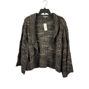Roz & Ali Women's Black & Gold Cardigan